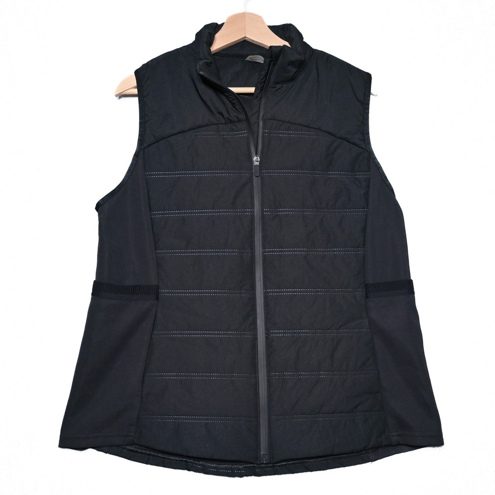 Avia Puffer Vest Full Zip Lightweight Activewear Running Athleisure Black XL 16